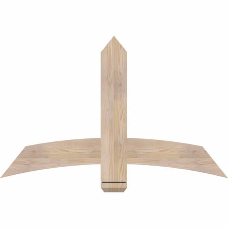 Ekena Millwork Bellingham Smooth Timber Gable Bracket, Douglas Fir, 48"W x 30"H x 1 1/2"D x 5 1/2"F, 15/12 Pitch GBW048X30X0206BEL00SDF